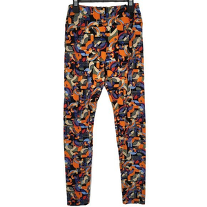 Lularoe Leggings Womens One Size Bird Parrot Orange Blue Super‎ Soft